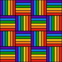 arco-íris sem costura padrão para fabric.checkerboard arco-íris vetor