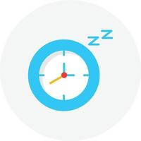 círculo plano de tempo de sono vetor