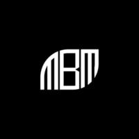 design de logotipo de carta mbm em fundo preto. conceito de logotipo de letra de iniciais criativas mbm. design de letra mbm. vetor