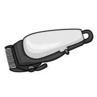 máquina de cortar cabelo elétrica ou ilustração vetorial de barbeador vetor