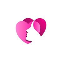 logotipo das mulheres. comemorações do dia da mulher. mulheres e logotipo de amor. ilustração em vetor ícone mulheres.