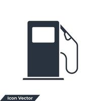 ilustração em vetor logotipo do ícone do posto de gasolina. modelo de símbolo de bomba de combustível para coleção de design gráfico e web