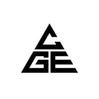 design de logotipo de carta triângulo cge com forma de triângulo. monograma de design de logotipo de triângulo cge. modelo de logotipo de vetor cge triângulo com cor vermelha. logotipo triangular cge logotipo simples, elegante e luxuoso.