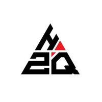 design de logotipo de letra de triângulo hzq com forma de triângulo. monograma de design de logotipo de triângulo hzq. modelo de logotipo de vetor de triângulo hzq com cor vermelha. logotipo triangular hzq logotipo simples, elegante e luxuoso.