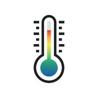 tempo de temperatura quente e previsão de clima ilustração vetorial plana. vetor