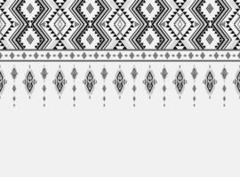design de padrão étnico geométrico tradicional, uma textura usada para saia, tapete, papel de parede, roupas, embrulho, batik, tecido, roupas, moda, camisa e ilustração vetorial vetor