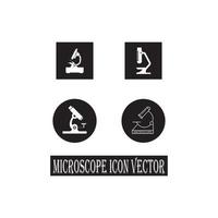 modelo de design de ilustração vetorial de ícone de microscópio vetor