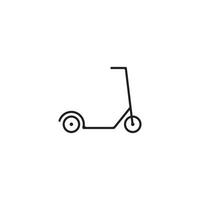 design de modelo de ilustração vetorial de ícone de scooter. vetor