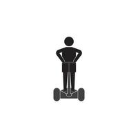 design de modelo de ilustração vetorial ícone segway. vetor