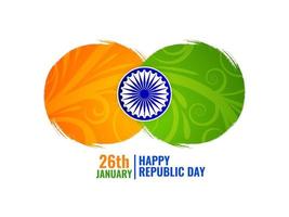 fundo do dia da república do tema da bandeira indiana vetor