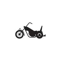 design de modelo de ilustração vetorial de ícone de motocicleta. vetor