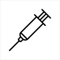 modelo de design de vetor de ícone de seringa