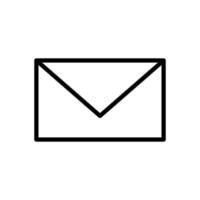 modelo de design de vetor de ícone de envelope simples e limpo