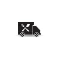 ícone de caminhão de comida vetor