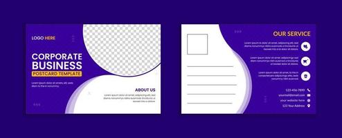 modelo de design de cartão postal de negócios criativos vetor