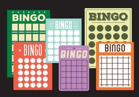 Cartões de Bingo vetor