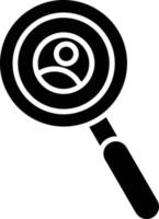 ícone de glifo de investigação vetor