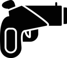 ícone de glifo de arma de fogo vetor
