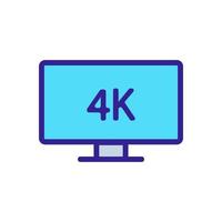 ilustração de contorno de vetor de ícone de qualidade 4k