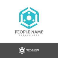 modelo de design de logotipo de pessoas. vetor de conceito de logotipo de pessoas da comunidade. símbolo de ícone criativo