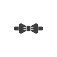 sinal de vetor do símbolo de gravata borboleta é isolado em um fundo branco. Cor do ícone de gravata borboleta editável.