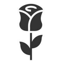 ilustração de cor de vetor de linha de ícone de flor