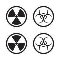 ícone de radiação eps 10 vetor