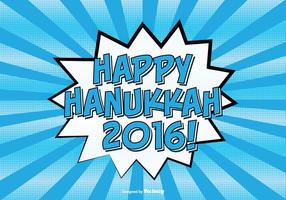 Comic Style Happy Hanukkah Illustration vetor