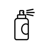 spray para ilustração de contorno de vetor de ícone de resistência à água