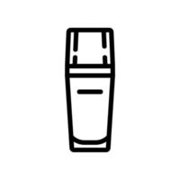 ilustração de contorno de vetor de ícone de garrafa de líquido cremoso de soro