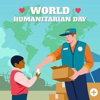 dia mundial humanitário vetor