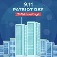 dia do patriota de 911 vetor