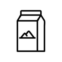 ilustração de contorno de vetor de ícone de embalagem de sal