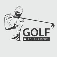 vetor de logotipo de golfe