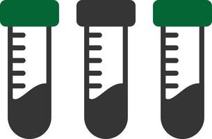 experimentar glifo duas cores vetor