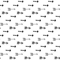 semless padrão desenhado à mão com pontos diferentes. seta abstrata traça textura para tecido, papel, têxtil, vestuário. ilustração vetorial vetor