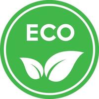 símbolo do logotipo da ecologia da folha vetor