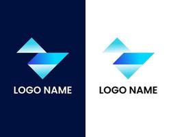 modelo de design de logotipo moderno letra v e e vetor