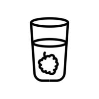 vetor de ícone de chá de framboesa. ilustração de símbolo de contorno isolado