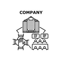 ilustração em preto do conceito de vetor de marca da empresa