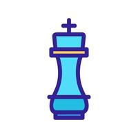 vetor de ícone de xadrez. ilustração de símbolo de contorno isolado