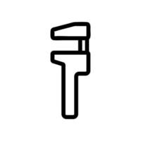 vetor de ícone de encanamento de ferramenta. ilustração de símbolo de contorno isolado