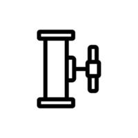 vetor de ícone de tubulação de encanamento. ilustração de símbolo de contorno isolado