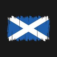 escova de bandeira da escócia. bandeira nacional vetor