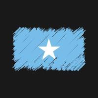 pinceladas de bandeira da Somália. bandeira nacional vetor