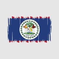 escova de bandeira de belize. bandeira nacional vetor