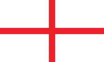 ícone de bandeira da Inglaterra vetor eps10 vermelho e branco. símbolo da bandeira nacional da inglaterra em um estilo moderno simples e moderno para o design do seu site, logotipo, pictograma, interface do usuário e aplicativo móvel