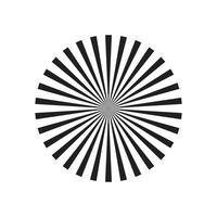 ícone de forma starburst vetor eps10 preto isolado no fundo branco. símbolo de raios de linha em um estilo moderno simples e moderno para o design do seu site, logotipo e aplicativo móvel