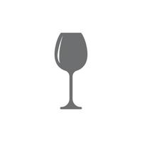ícone de vidro de cálice de vetor cinza eps10 isolado no fundo branco. símbolo de copo de água em um estilo moderno simples e moderno para o design do seu site, logotipo, pictograma e aplicativo móvel