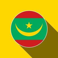 país Mauritânia. bandeira da Mauritânia. ilustração vetorial. vetor